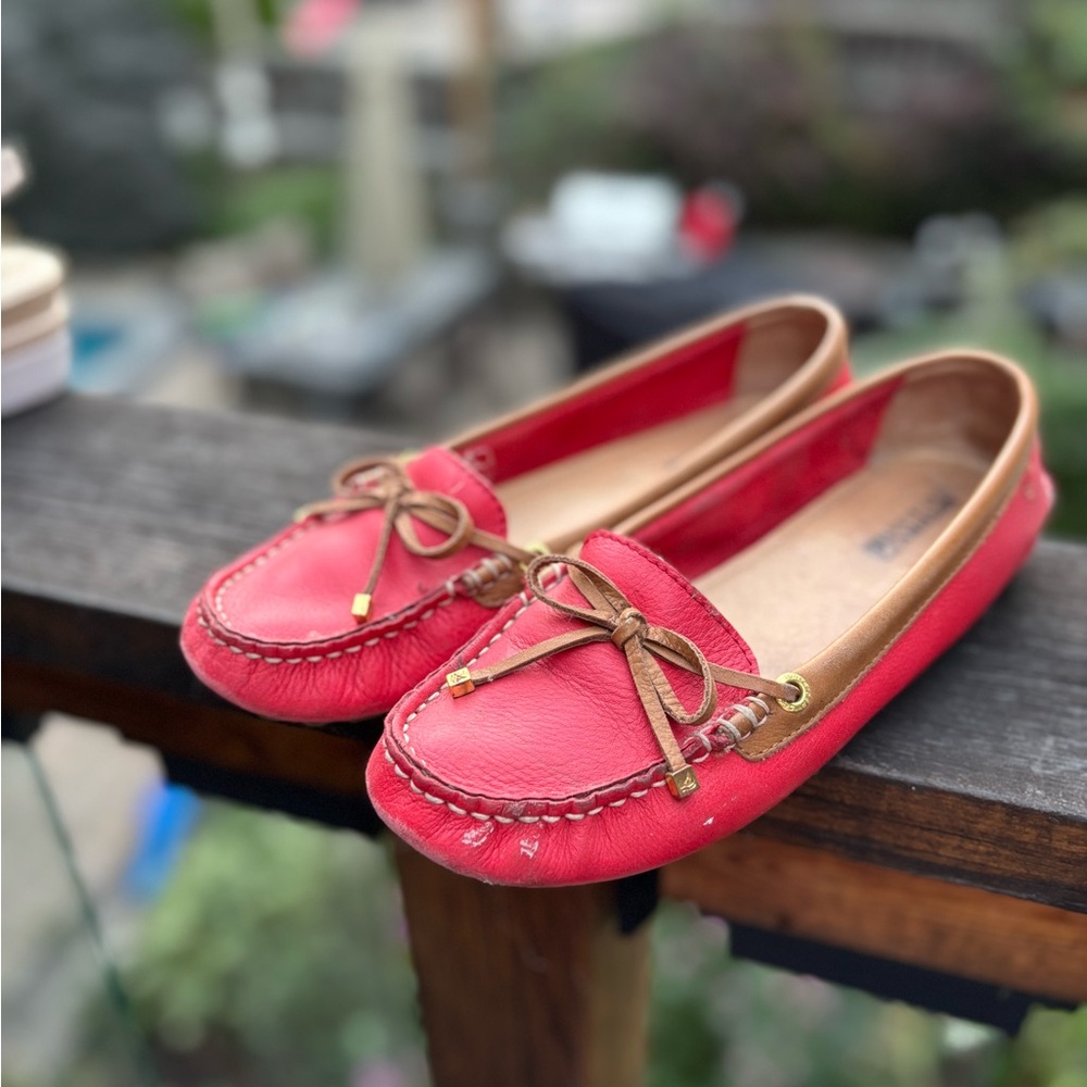 Red Sperry Women's Loafers